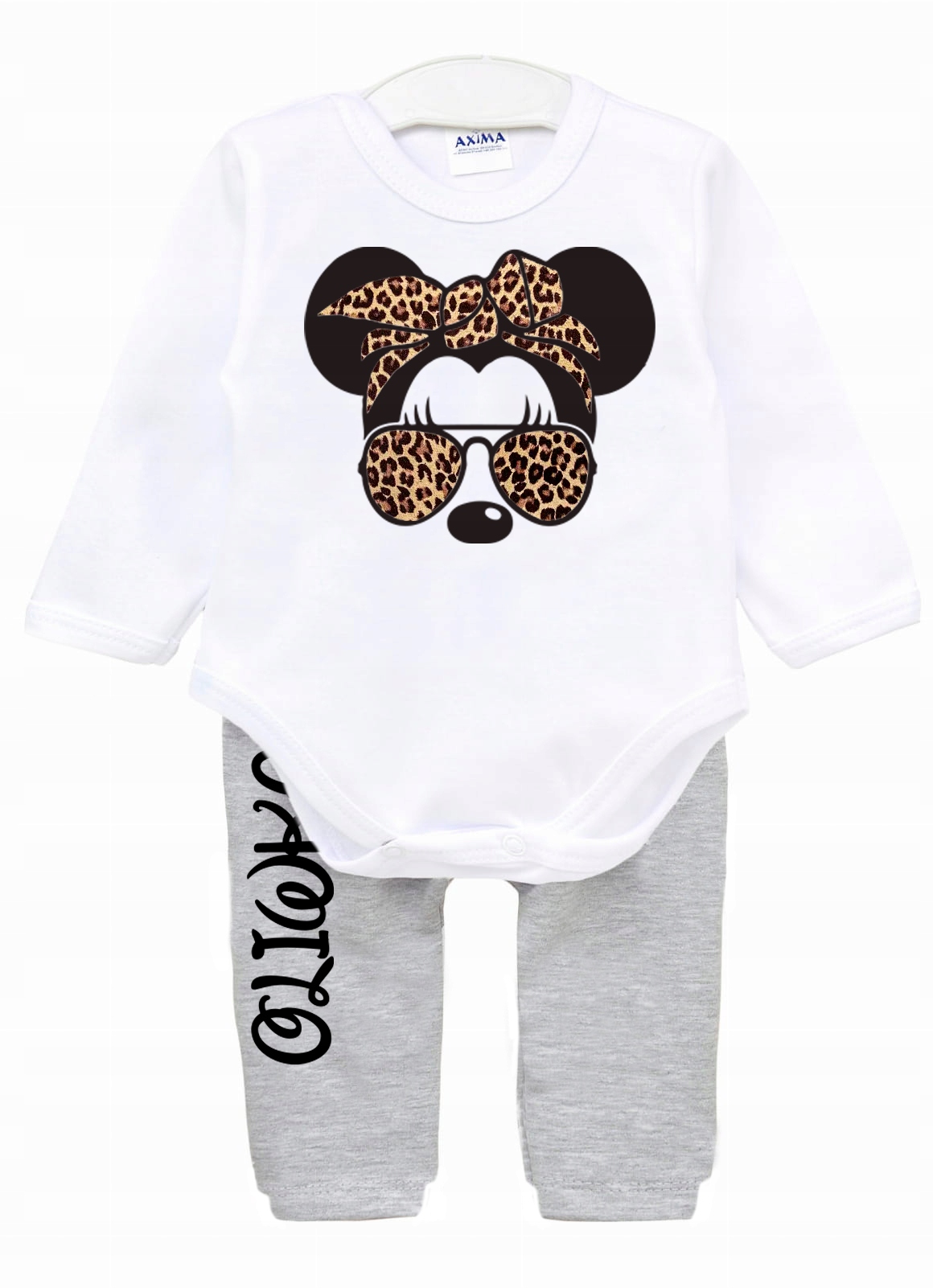 KOMPLET BODY SPODNIE Myszka Minnie IMIĘ r. 74 Marka Inna marka