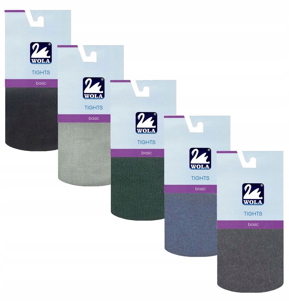 Sada Wola Punčocháče Hladké Pro Chlapce Bavlna 5 Ks MIX Barev 140/146