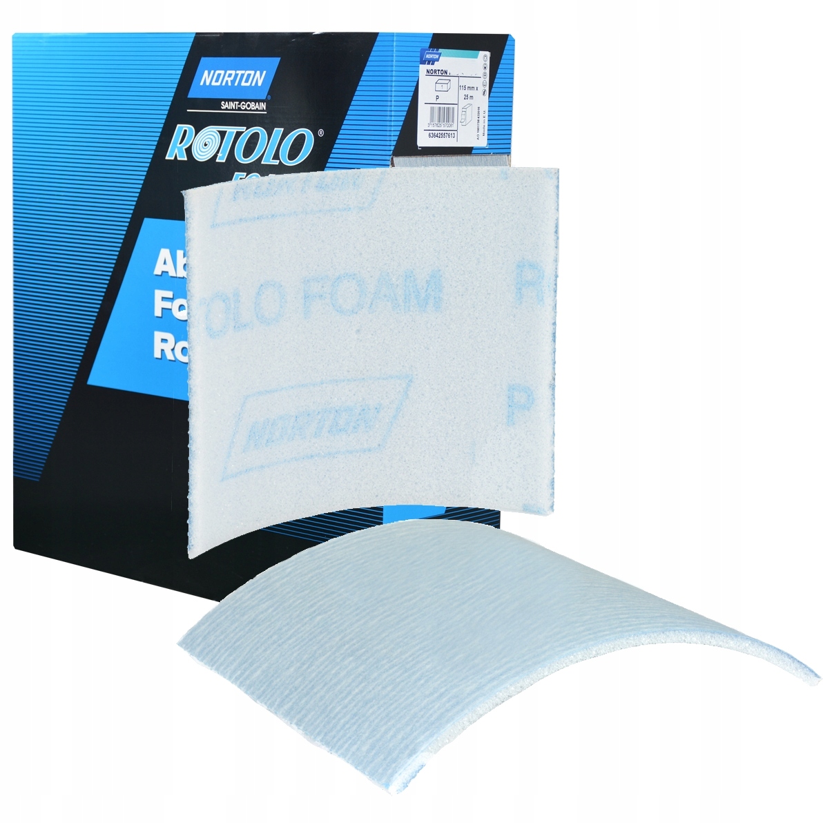 Norton papier ścierny gąbka listek Rotolofoam P600