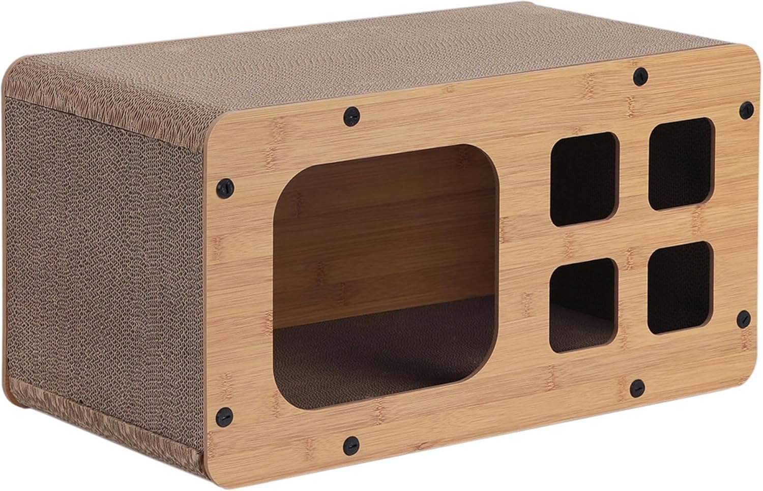 Levně Dehner Lieblinge Tesoro – domeček/kartonové škrabadlo pro kočky