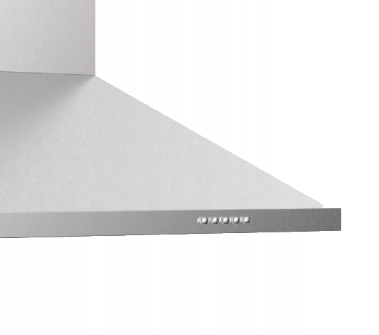 OKAP KUCHENNY KOMINOWY ŚCIENNY 60CM STAL LED Kolor dominujący srebrny/szary