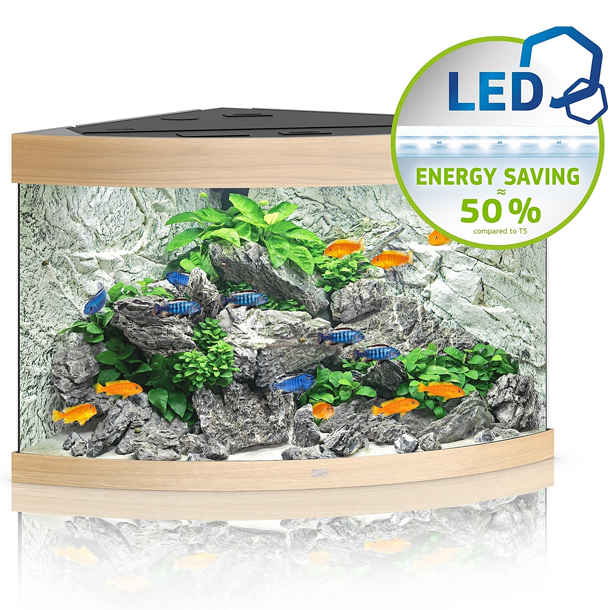 Levně Akvárium Světlé Dřevo Juwel Trigon 190 Led Kvalita
