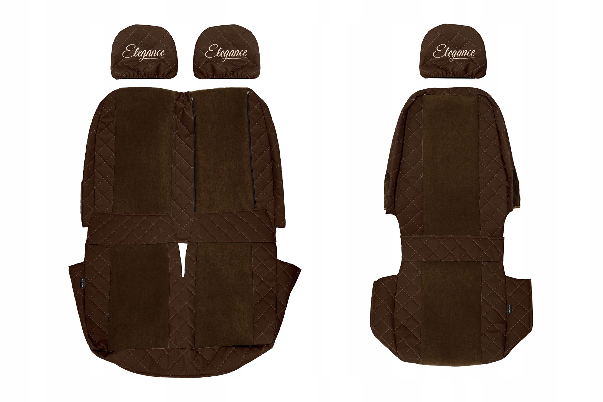 Potahy sedadel Bus Van Volkswagen Crafter I 06-16 1+2 Stolek kožený