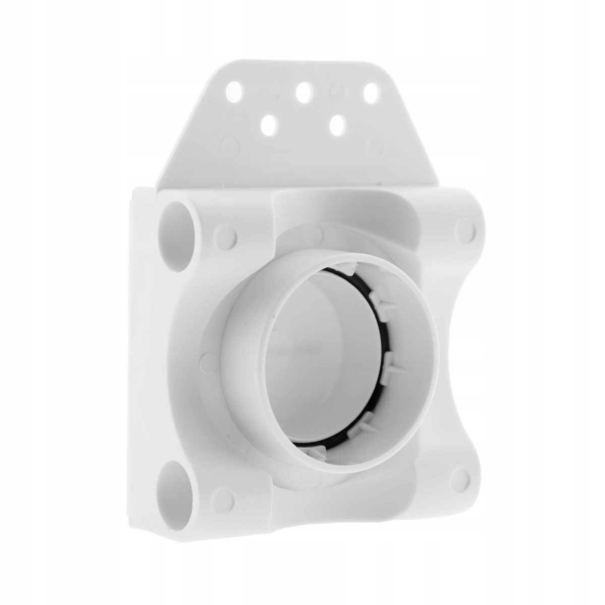 Gniazdo ścienne z płytka montażową białe 9 x 9 cm Marka inna