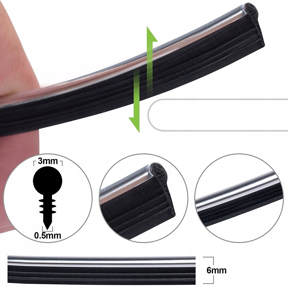 LISTWA TAŚMA OZDOBNA TUNINGOWA DO TUNINGU WNĘTRZA SAMOCHODU AUTA 5m Producent Sąsiadek