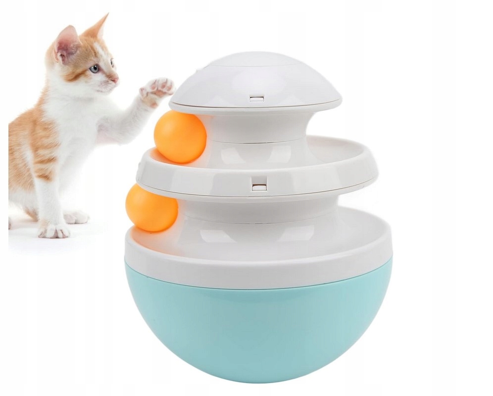 Interaktivní Hračka Pro Psy Pro Kočku, Vypadávající Pamlsky, Panáček Vstaváček, Míčky