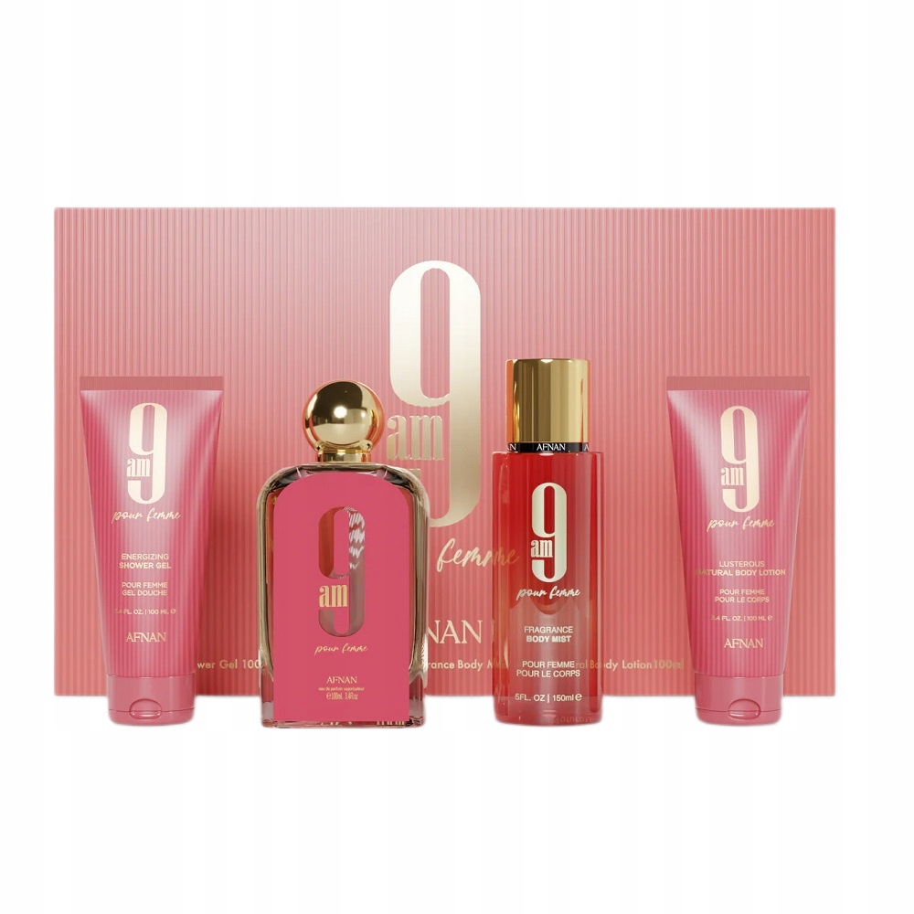 Afnan 9 Am Edp 100 ml Mlha 150 Ml Tělové Mléko 100 ml Gel 100 ml