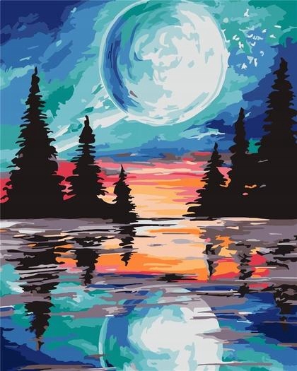 Malování podle čísel Úplněk 40x50cm /ArtiFly