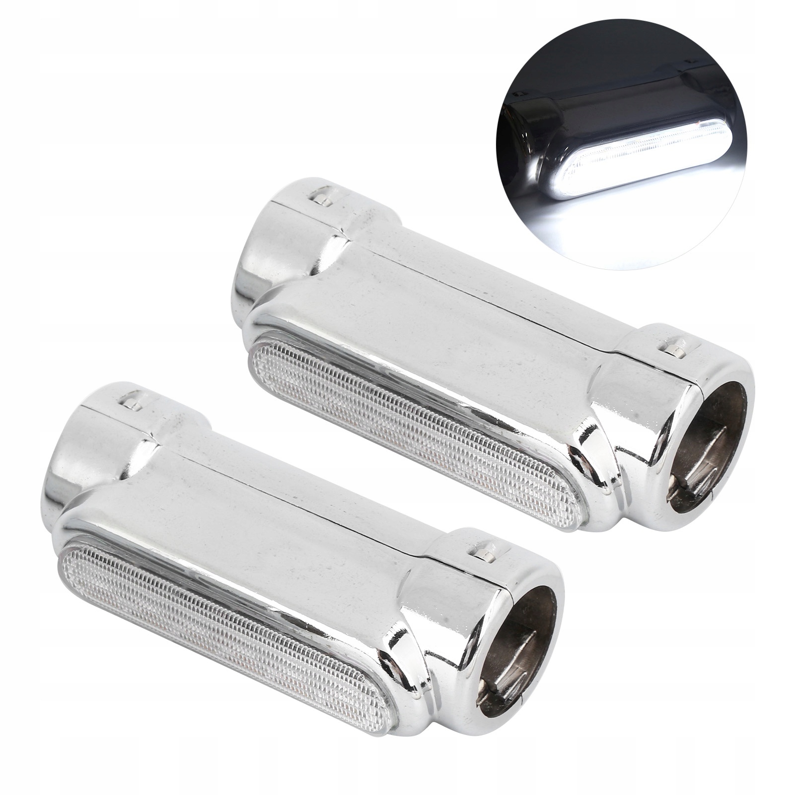 2 SZTUK Motocykl Autostrada Bar Light Chromowany EAN (GTIN) 6900471554184
