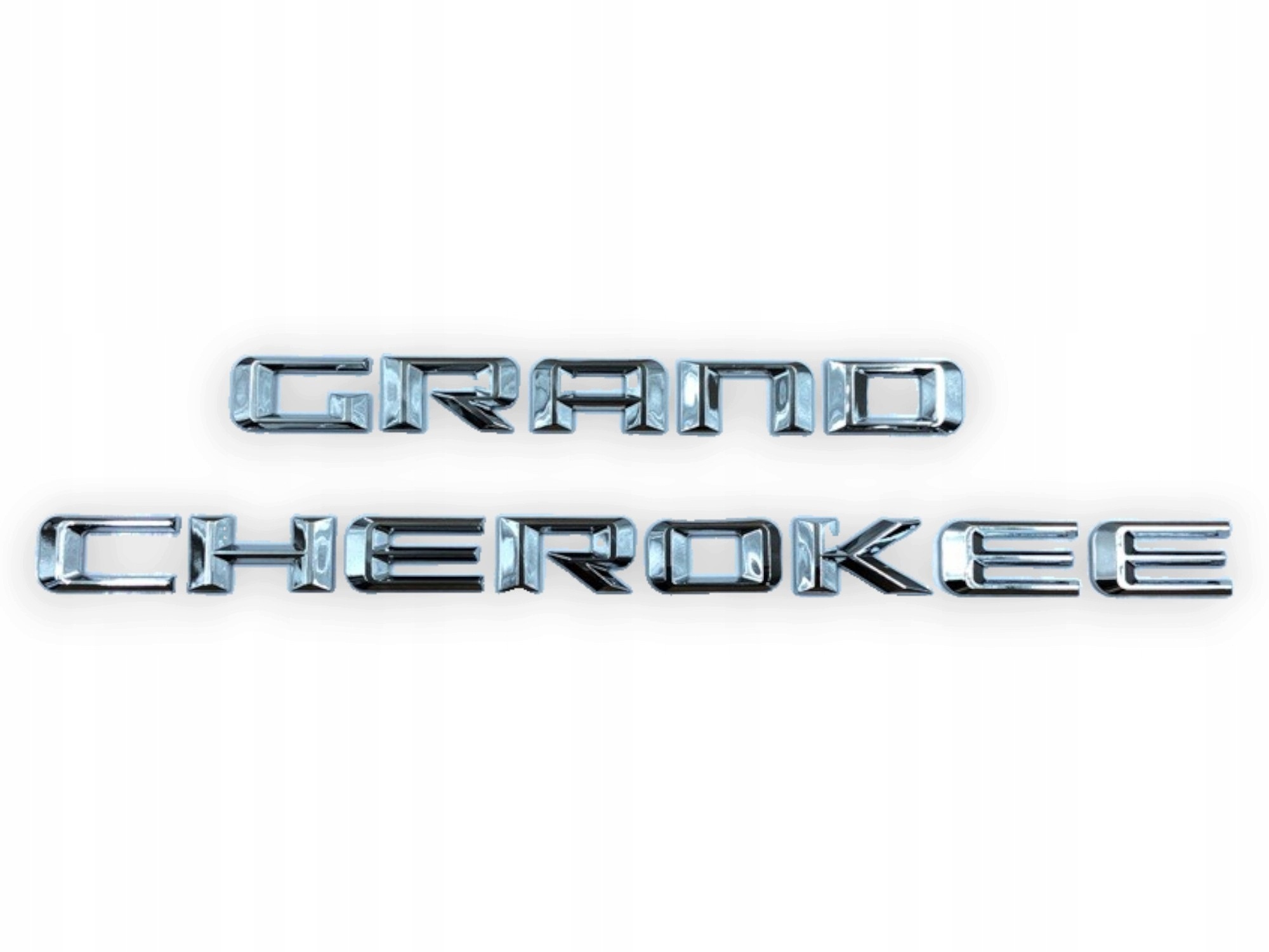 Napis Drzwi Wypukły Boczny Chrom Połysk Do Jeep Grand Cherokee WK2 Wl Wk Wj