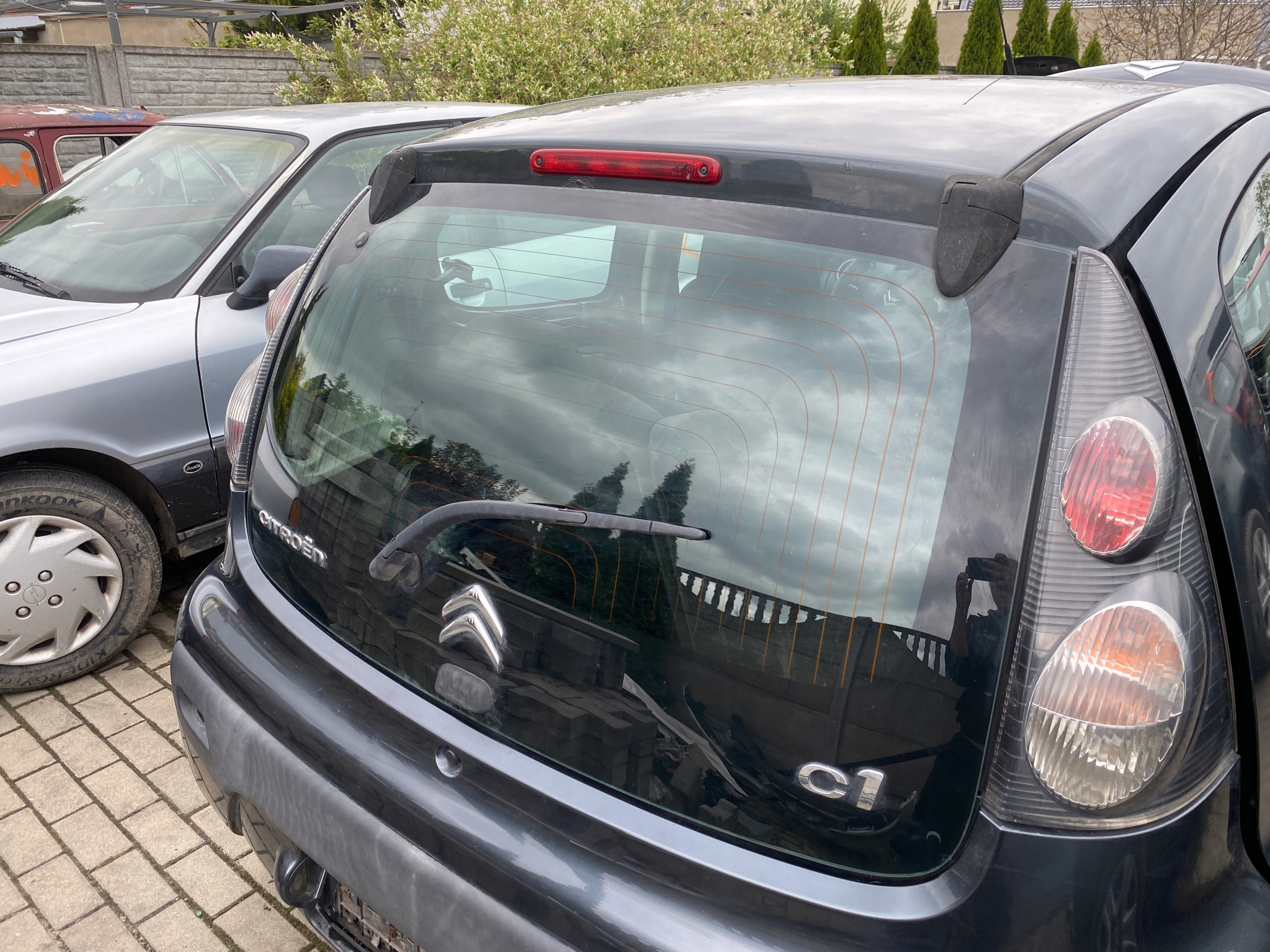 boot doors rear part boot window rear kod lakieru KTA Citroen C1 05-14