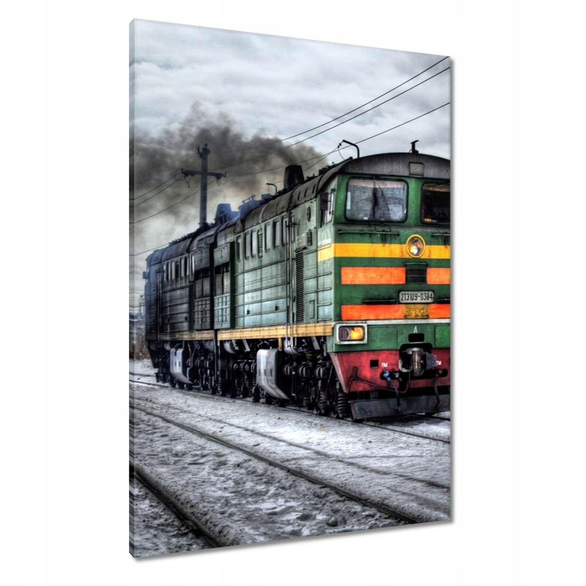 Obrazy 70x100 Vlak Lokomotiva Zima