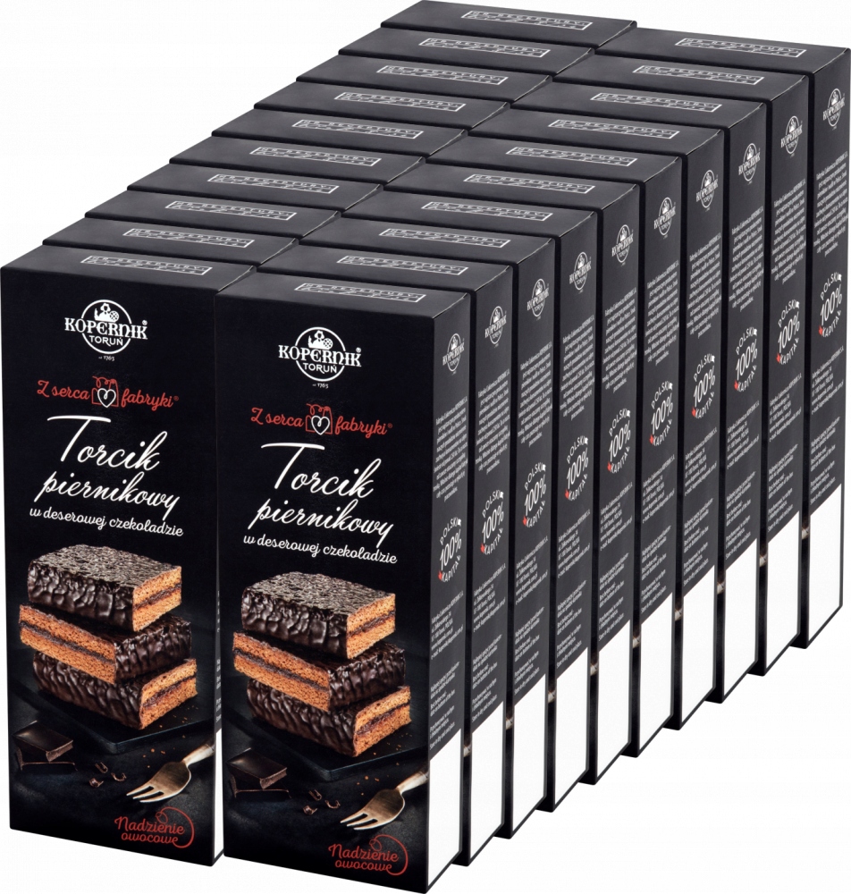Kopernik Torcik Piernikowy Deserowa Czekolada 180g x20