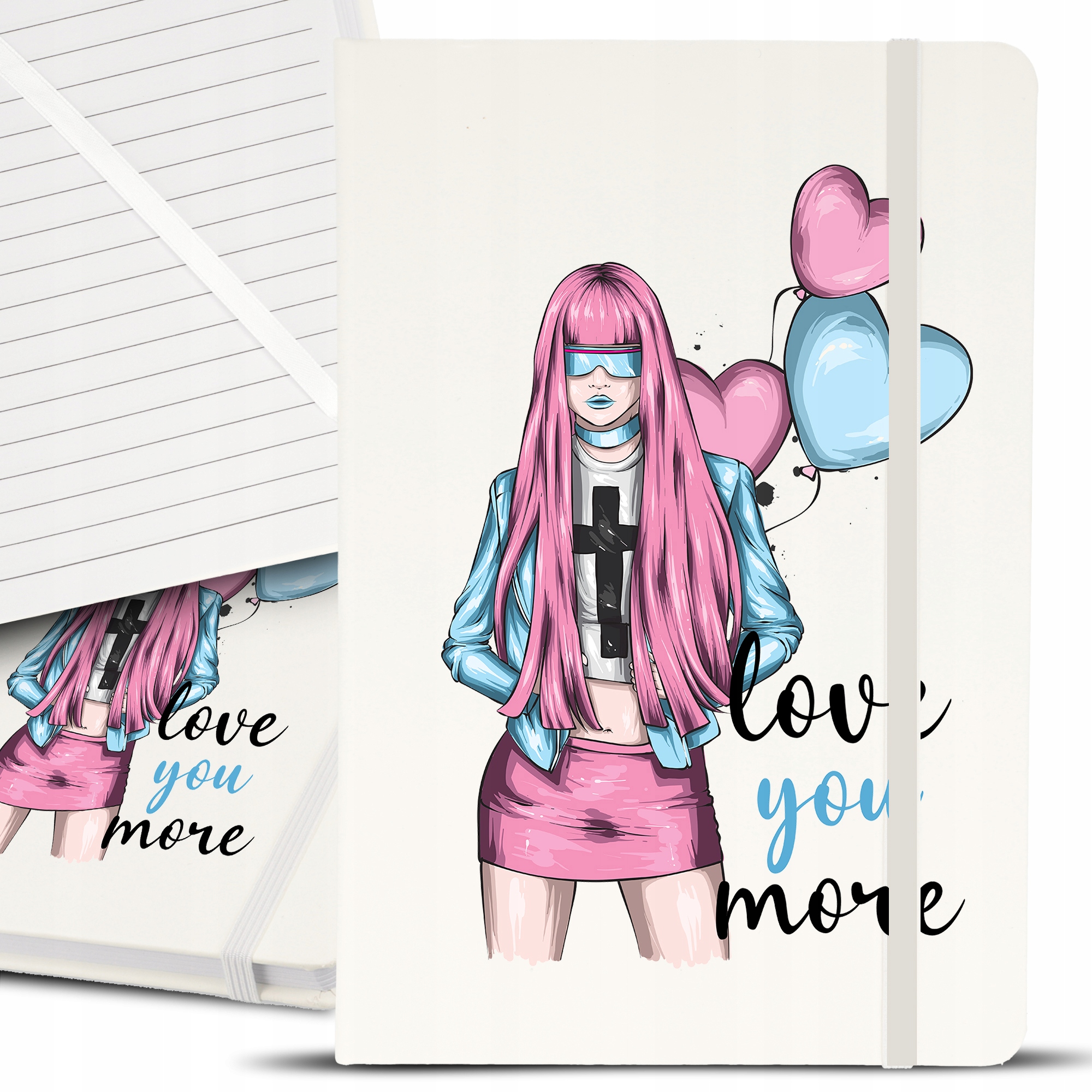 Notes Notatnik Bujo A5 Biały Love You More