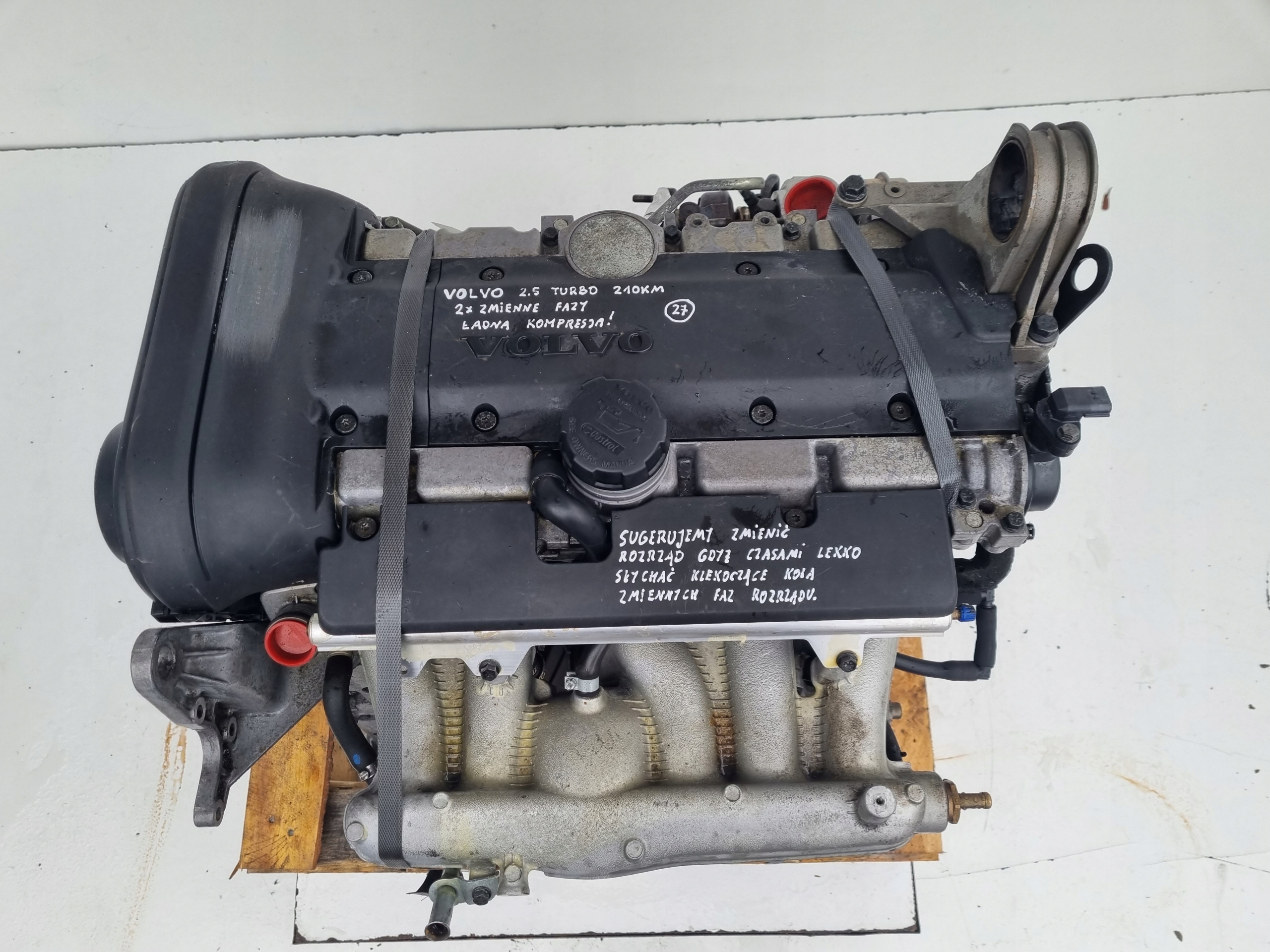 SILNIK Volvo V70 II 2.5 T TURBO 210KM 2x fazy ładna kompresj B5254T B5254T2 Producent części Volvo OE