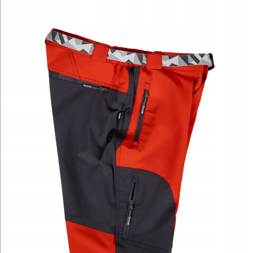 Męskie Górskie spodnie trekkingowe Milo ATERO - brick/dark grey L Kolekcja WIOSNA 2024 ROK