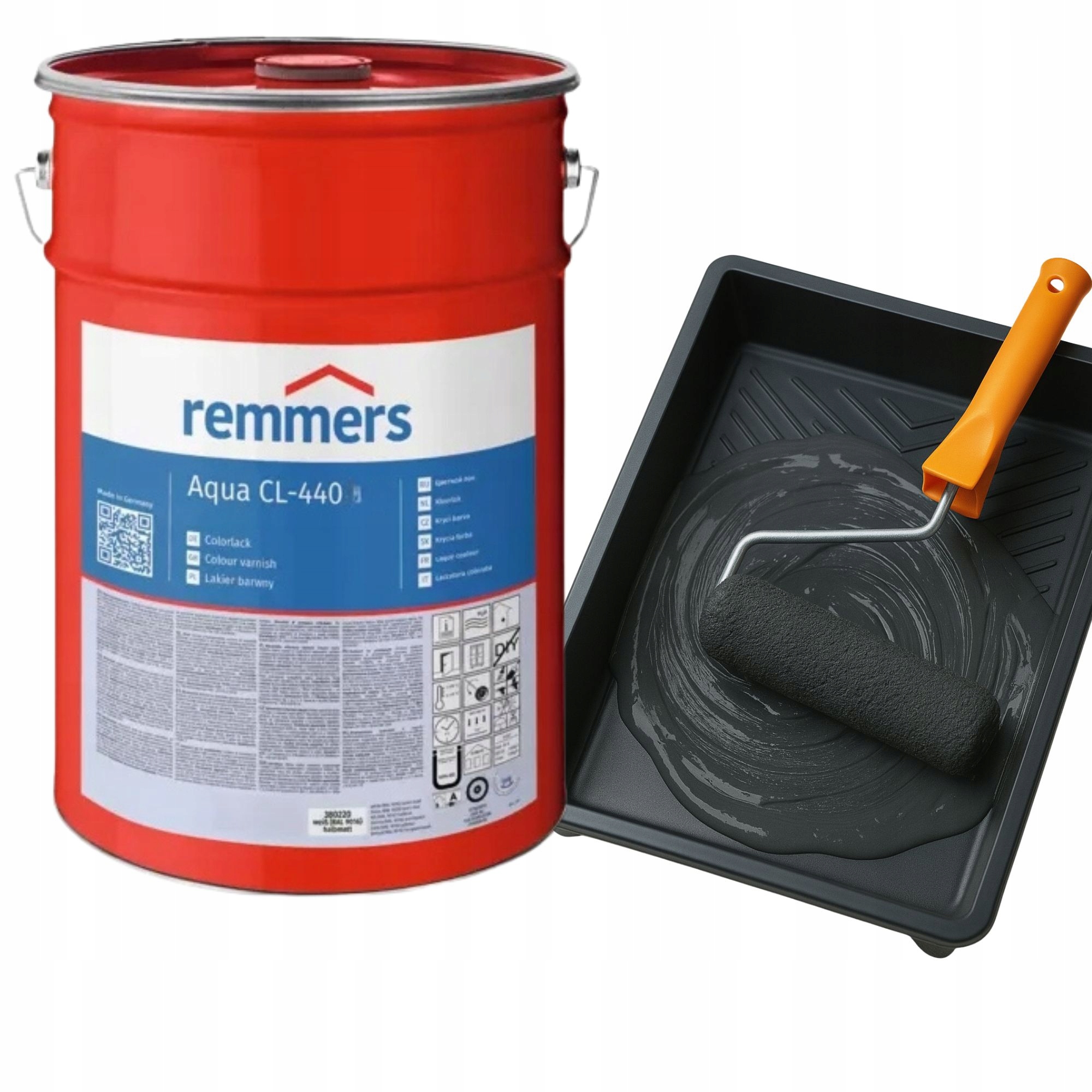 Remmers CL-440/30 Polomat barva na nábytek krycí lak Mdf 2,5L Tmavě šedá