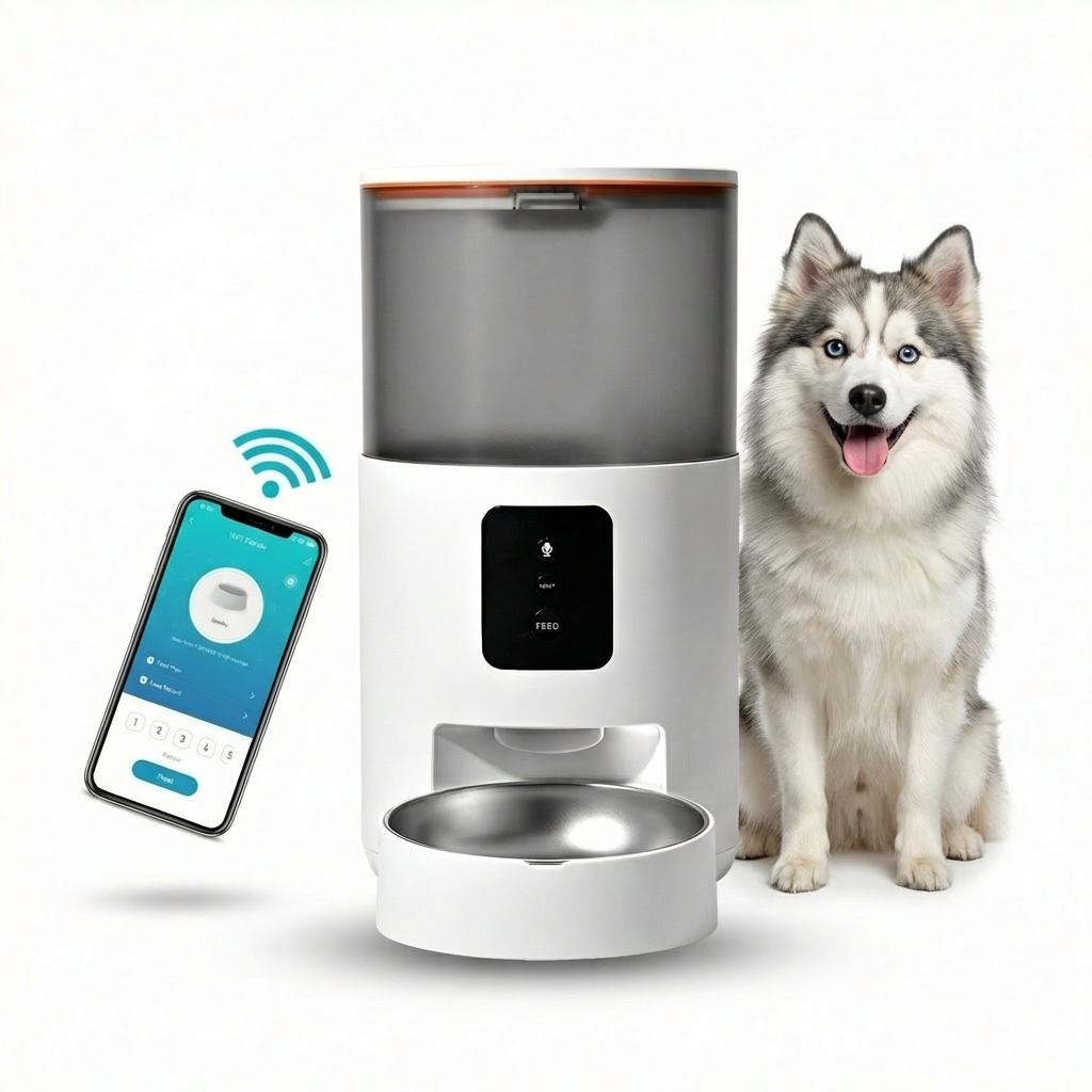 Automatyczny Dozownik Karmy Dla Kota I Psa Podajnik Karmy 3L Wifi
