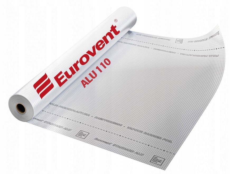 Fólie Parotěsná Aluminiová Vyztužená Eurovent Alu 110 g 30 m²