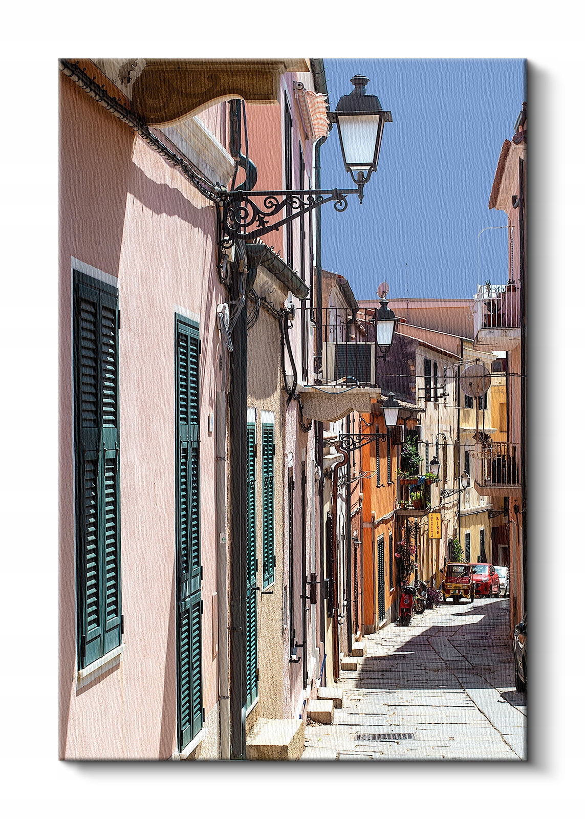 Włochy Sardynia La Maddalena Uliczki La Maddaleny Obraz Płótno 60x40