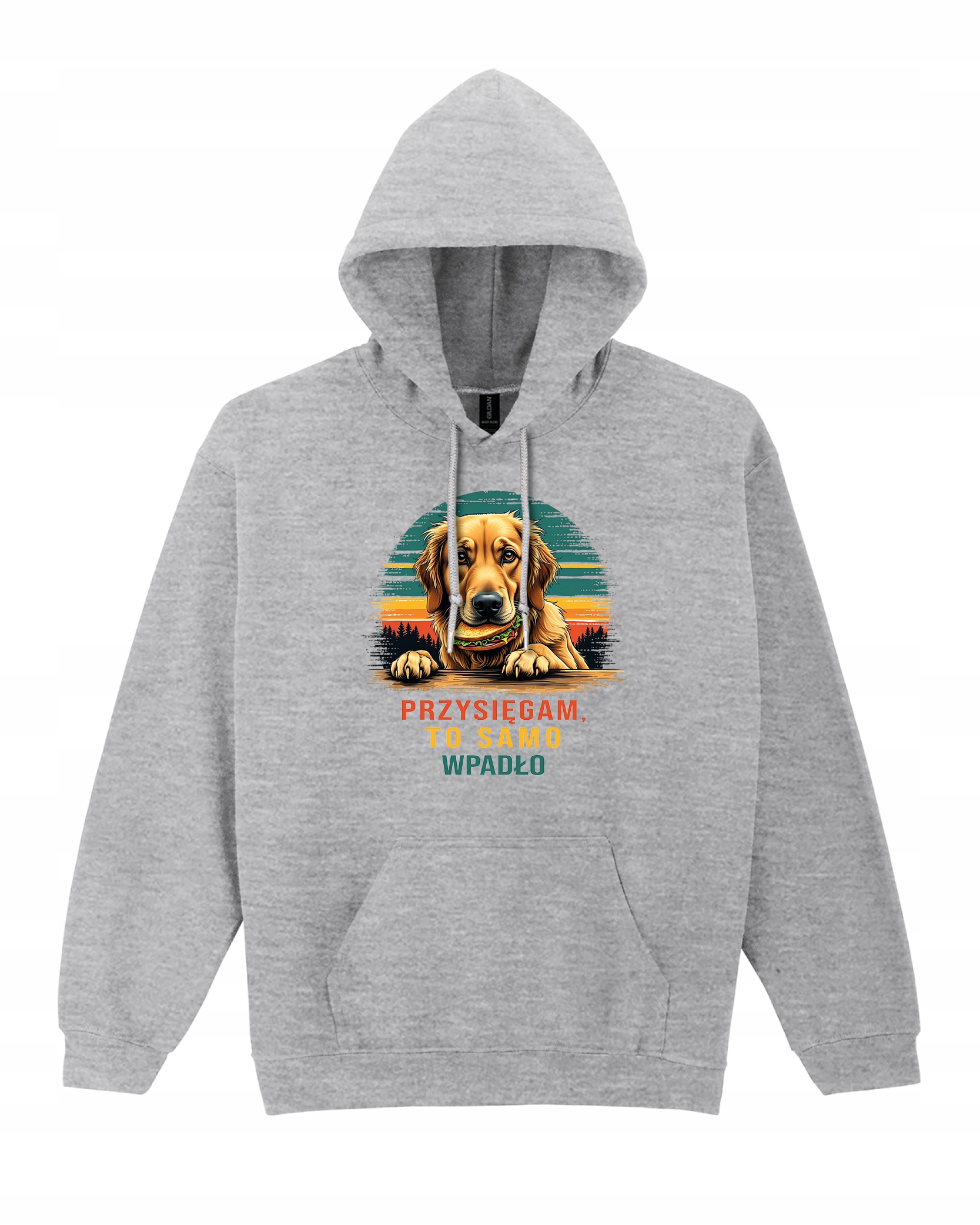 Totéž se stalo se Mikina zábavná mikina s potiskem šedá, velikost XL