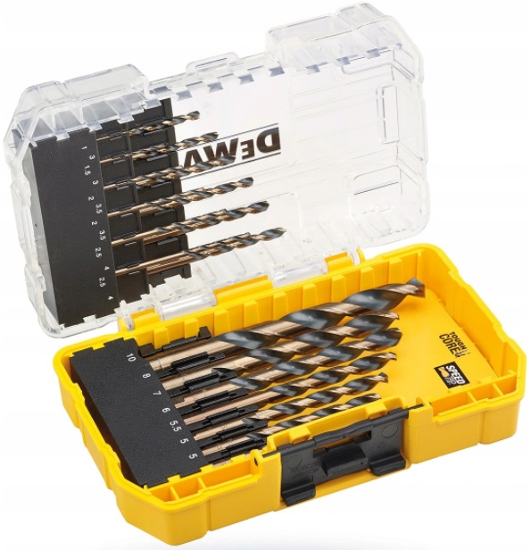 

Zestaw wierteł metalu Hss-g 19 szt. DeWALT DT70728
