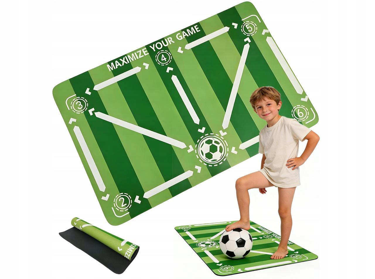 Mata Do Treningu Piłkarskiego Duża Mata Piłkarska 120x80 Drybling Technika
