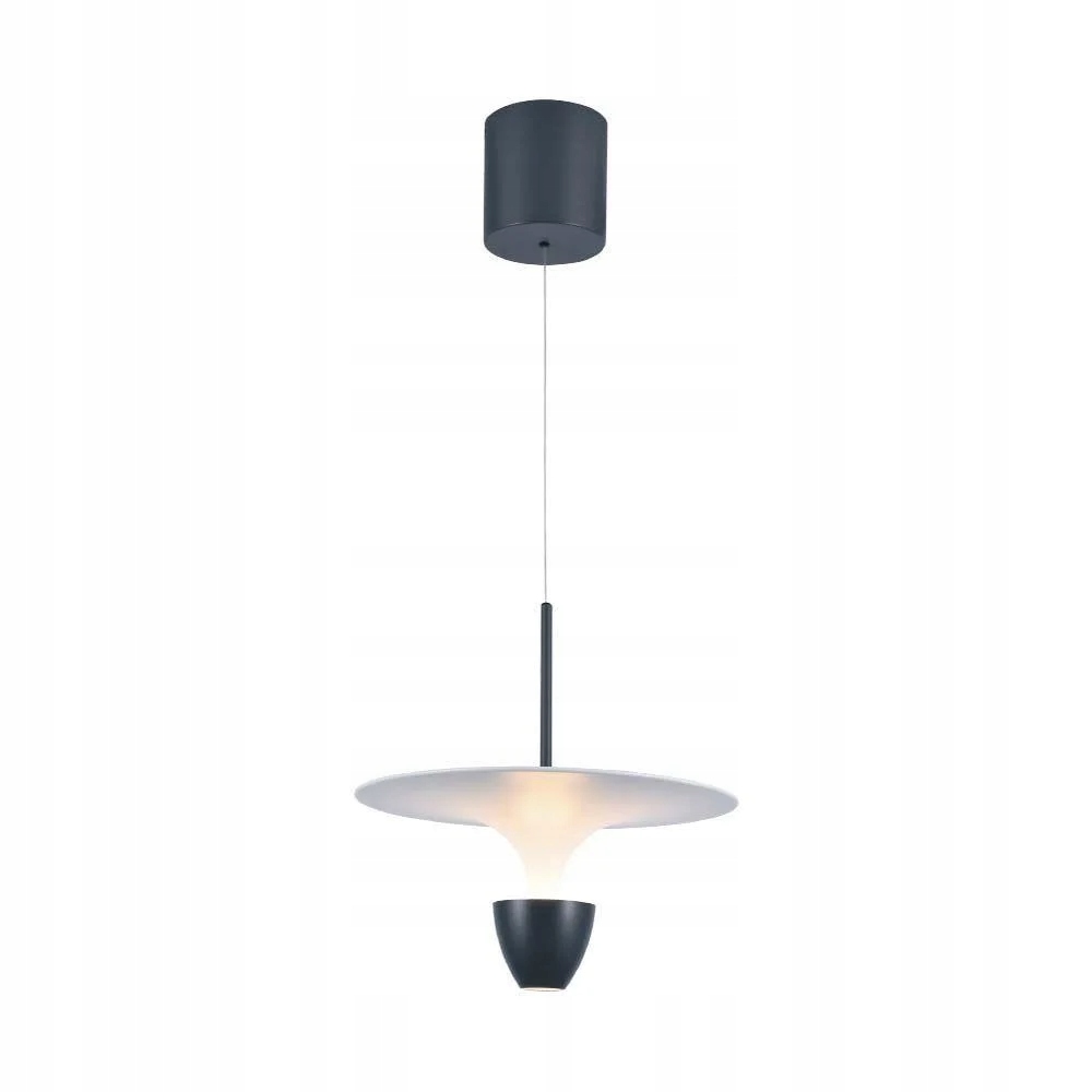 Závesná Led lampa šedá biela moderná nad jedálenským stolom V-tac