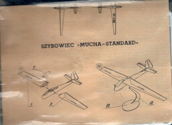 Szybowiec Mucha Standard modelarz