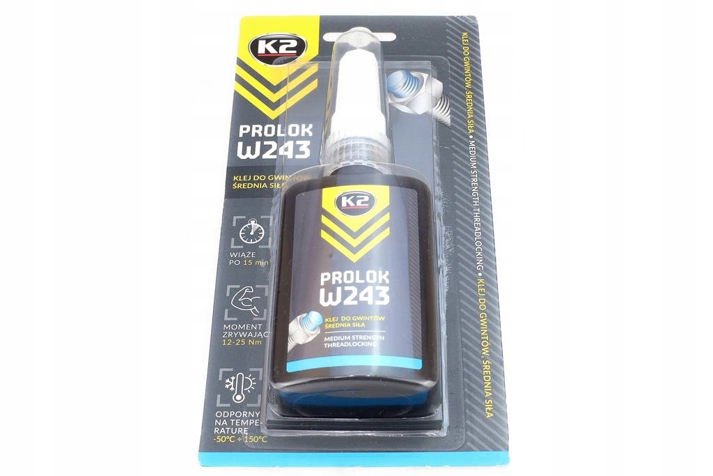 K2 KLEJ DO GWINTÓW ŚREDNIA SIŁA 50ML