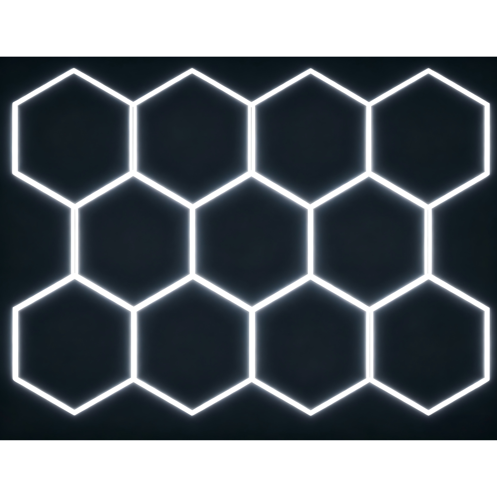Lampa Panel Led Hexagon Sufitowa Oświetlenie Do Garaż Warsztat 235x326