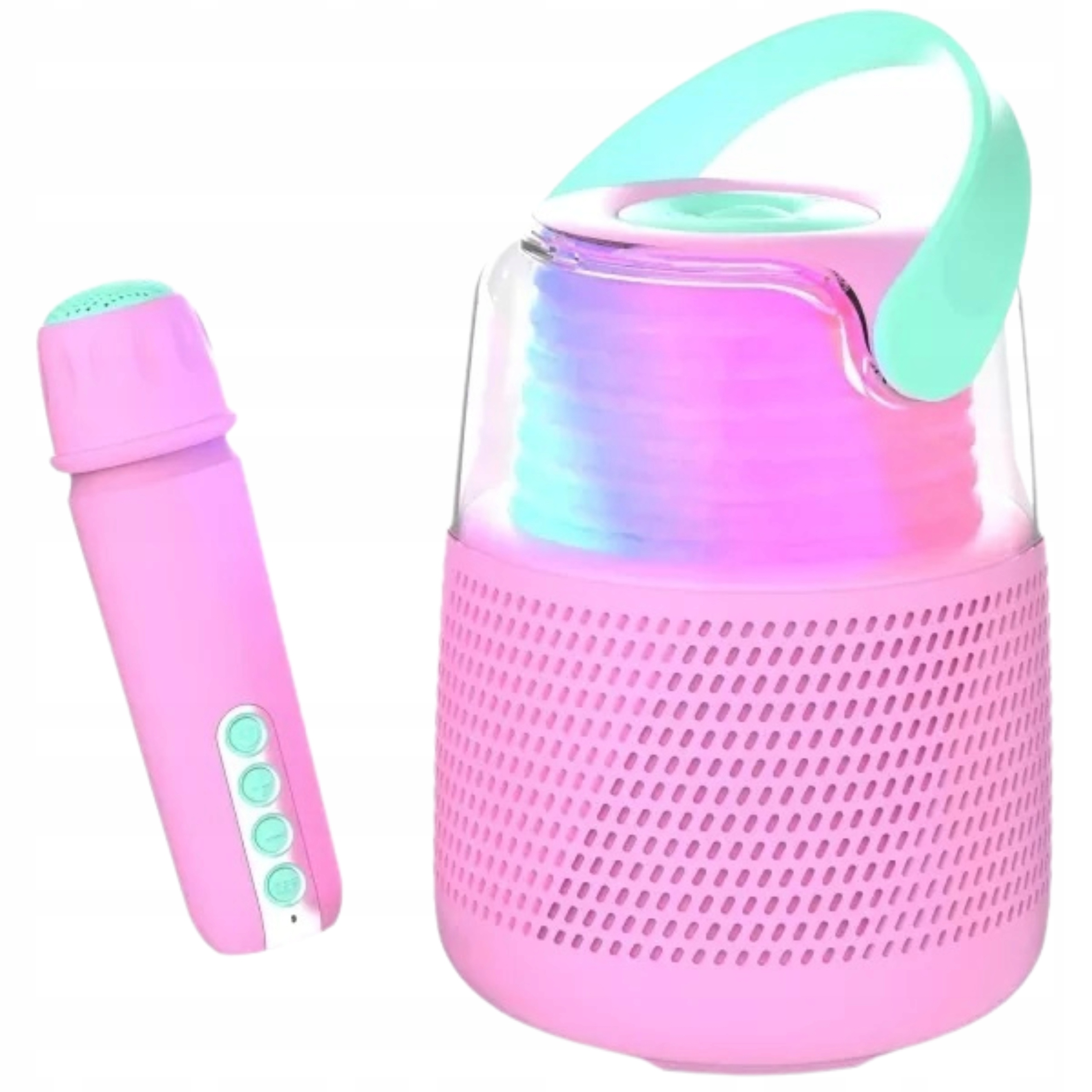 Karaoke Set Bluetooth Reproduktor Bezdrátový Přenosný Mob s mikrofonem
