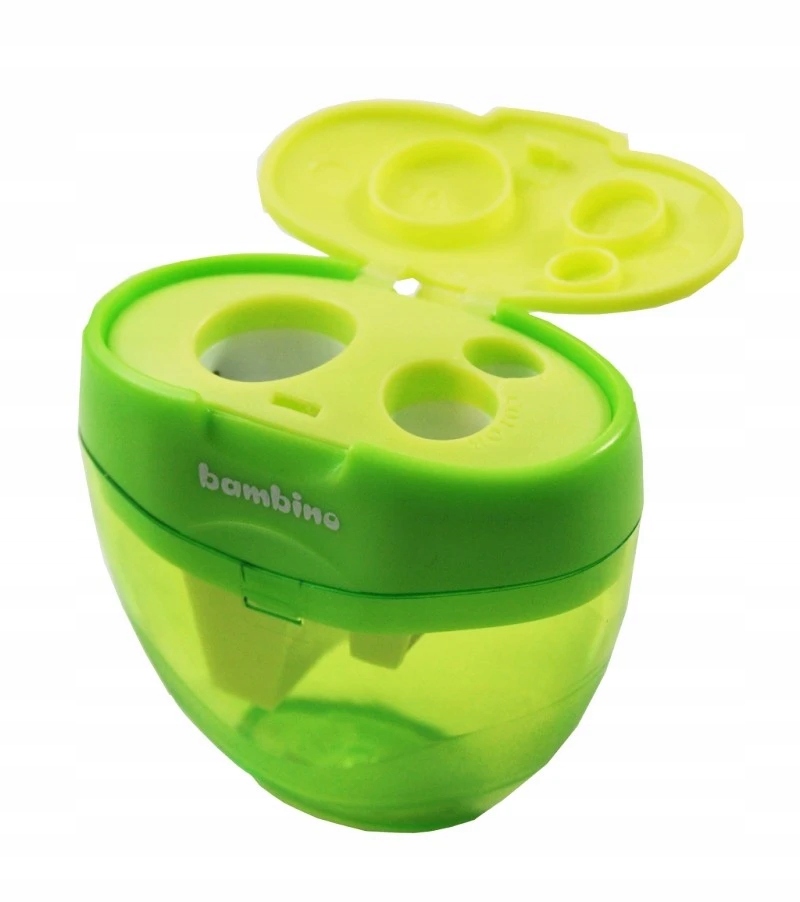 Temperówka potrójna z pojemnikiem Bambino