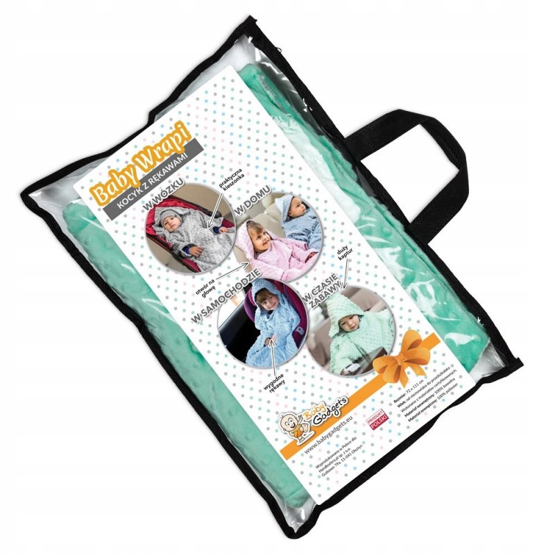 Kocyk dla dzieci Różowy otulacz do wózka fotelika EAN (GTIN) 5906660864875