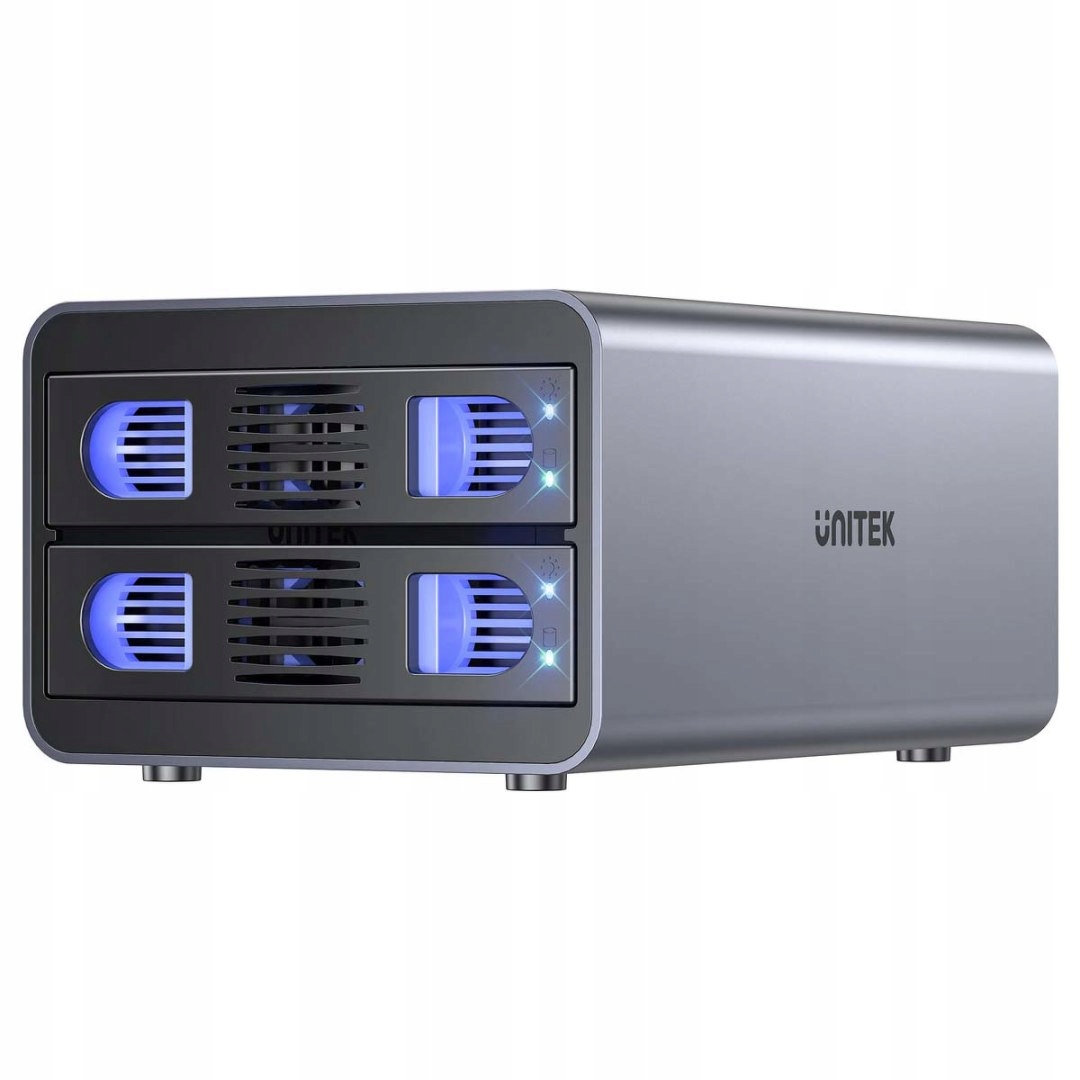 Unitek Obudowa Raid do dysku Sata 2.5"/3.5" 4 tryby 40TB Usb C 1