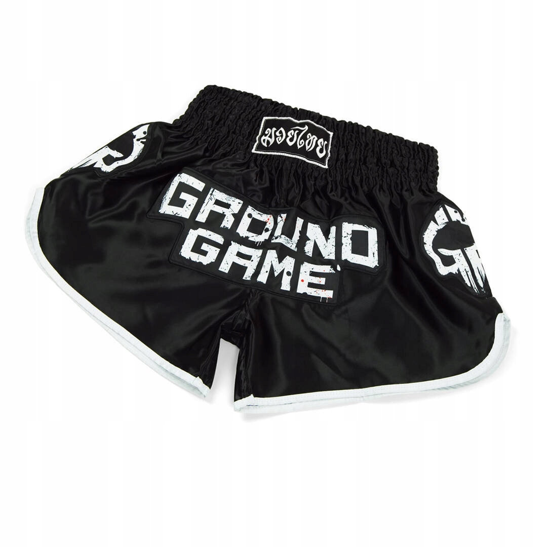 Spodenki treningowe Muay Thai Ground Game Skullz Czarne r. M Rodzaj spodenki