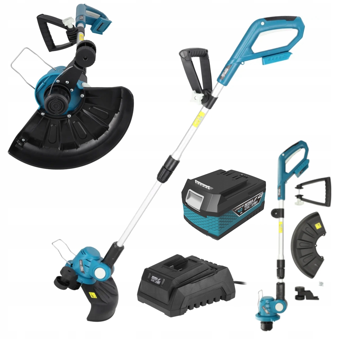 Set Vyžínač 18V šírka 300 mm Dedra DED6991 4AH DED7034 Nabíjačka