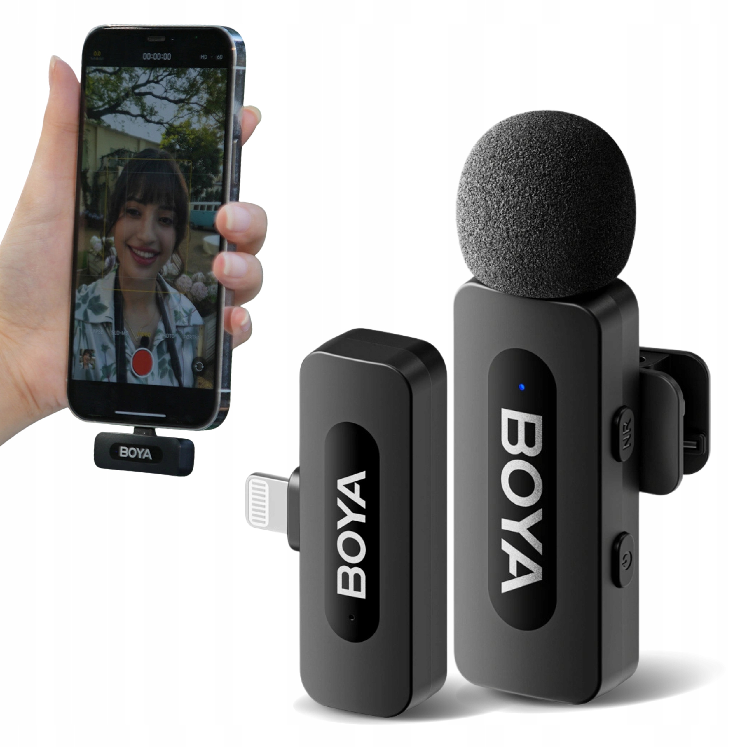 Bezdrátový Mikrofon Boya S Klipem Pro Iphone Lightning 2.4 GHz