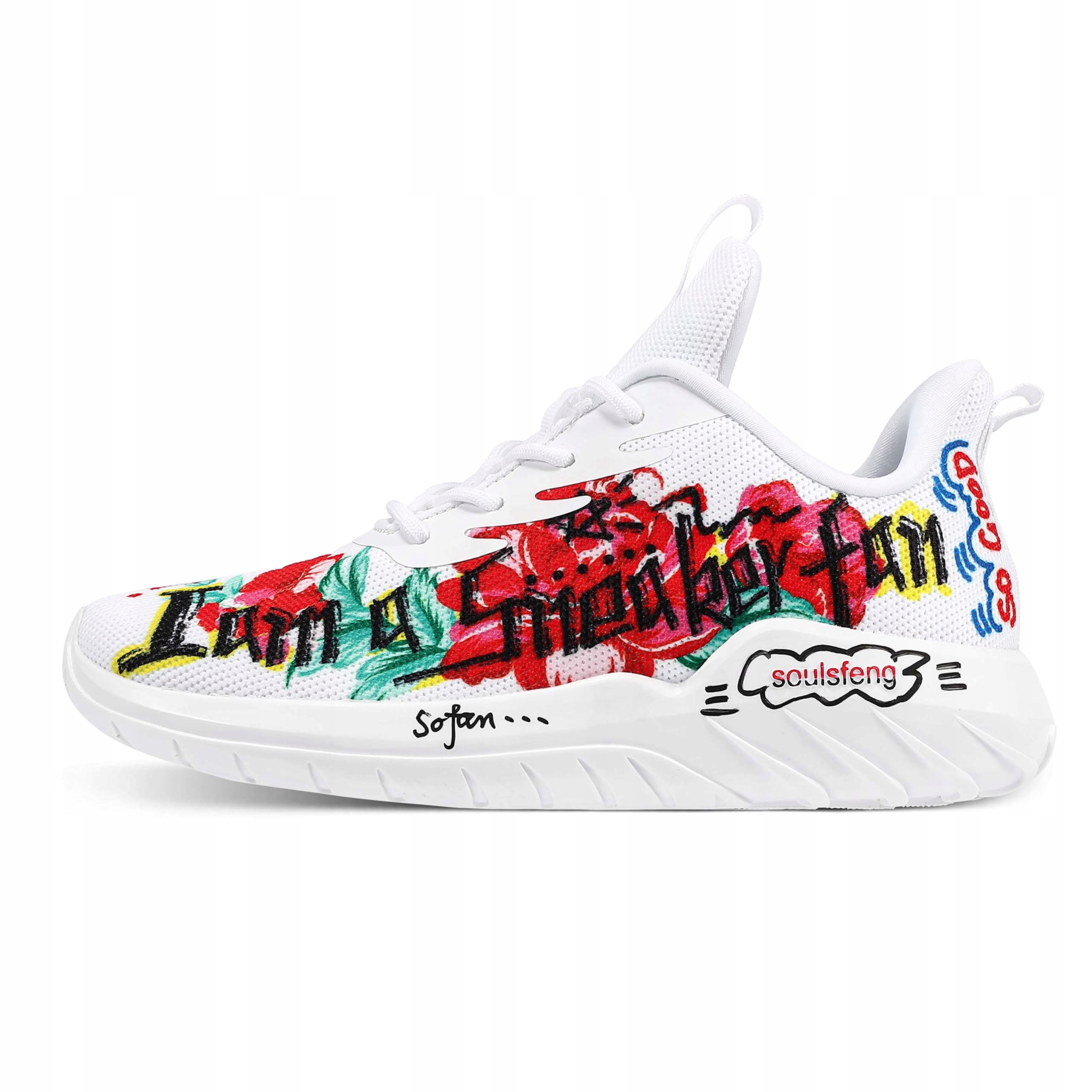 Soulsfeng New York Sneakerhead Graffiti Design vel 40 25,5 cm