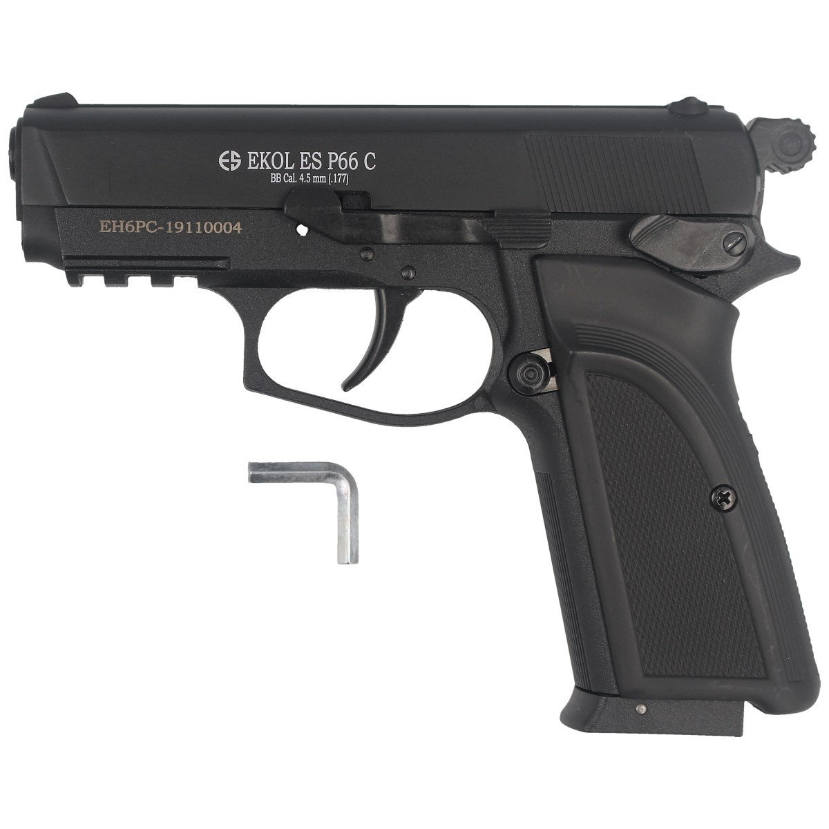 Pistolet wiatrówka CO2 Voltran Ekol Es P66C Kaliber 4.5 mm Kule Bb Walizka