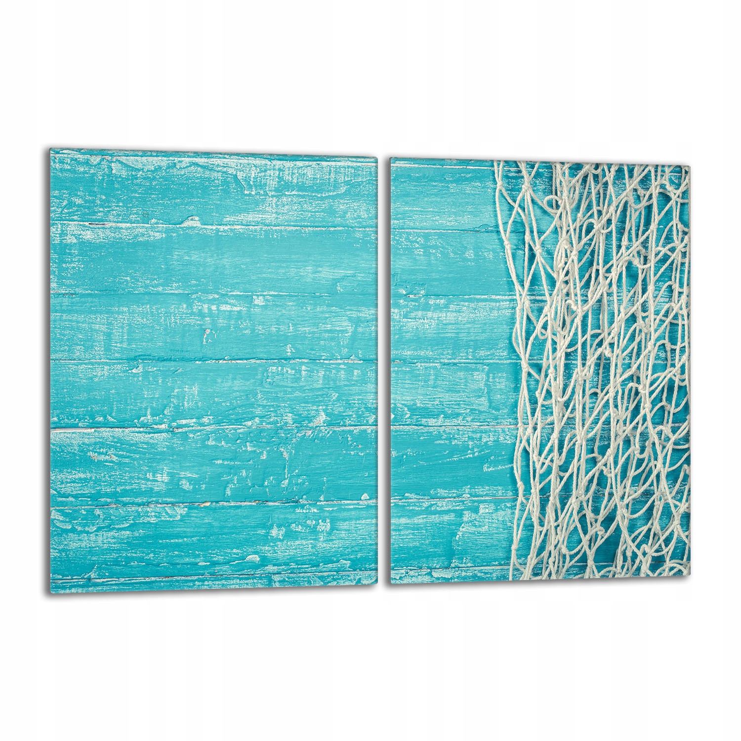 Skleněná ochranná deska na sporák 2x40x52 Tyrkysová Do Kuchyně