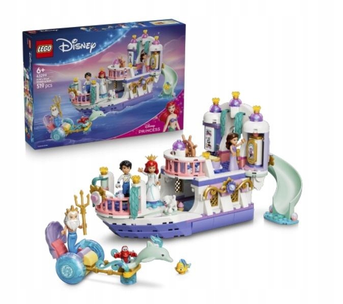Lego(r) Disney 43299 Královská loď Arielky