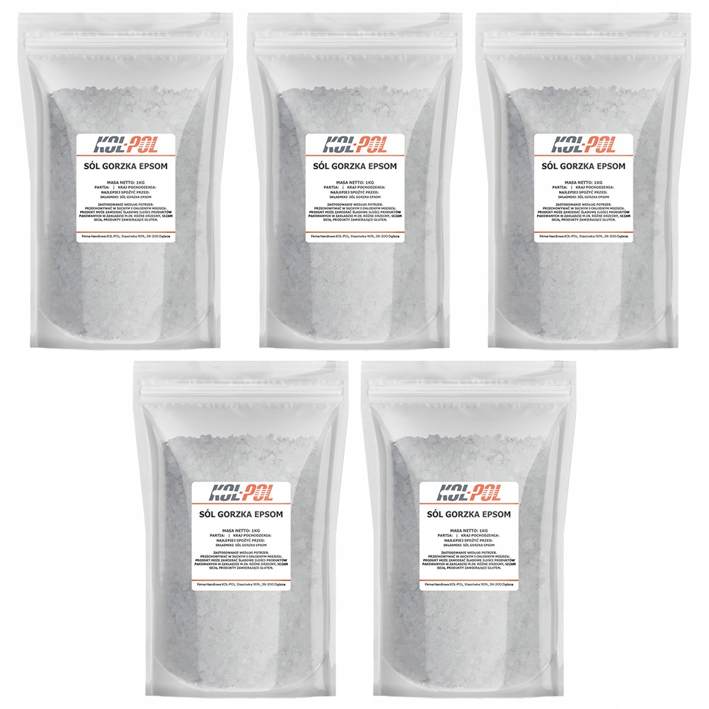 SÓL EPSOM 5kg Gorzka rzymska siarczan magnezu