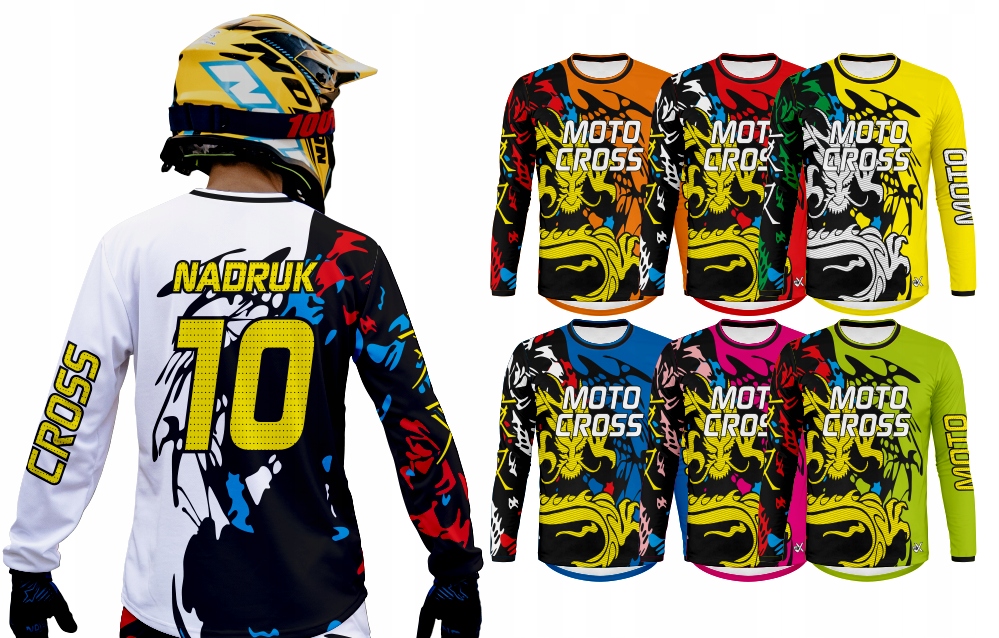 ТОЛСТОВКА CROSS MOTO QUAD ENDURO МОТОКРОСС РАЗМЕРЫ