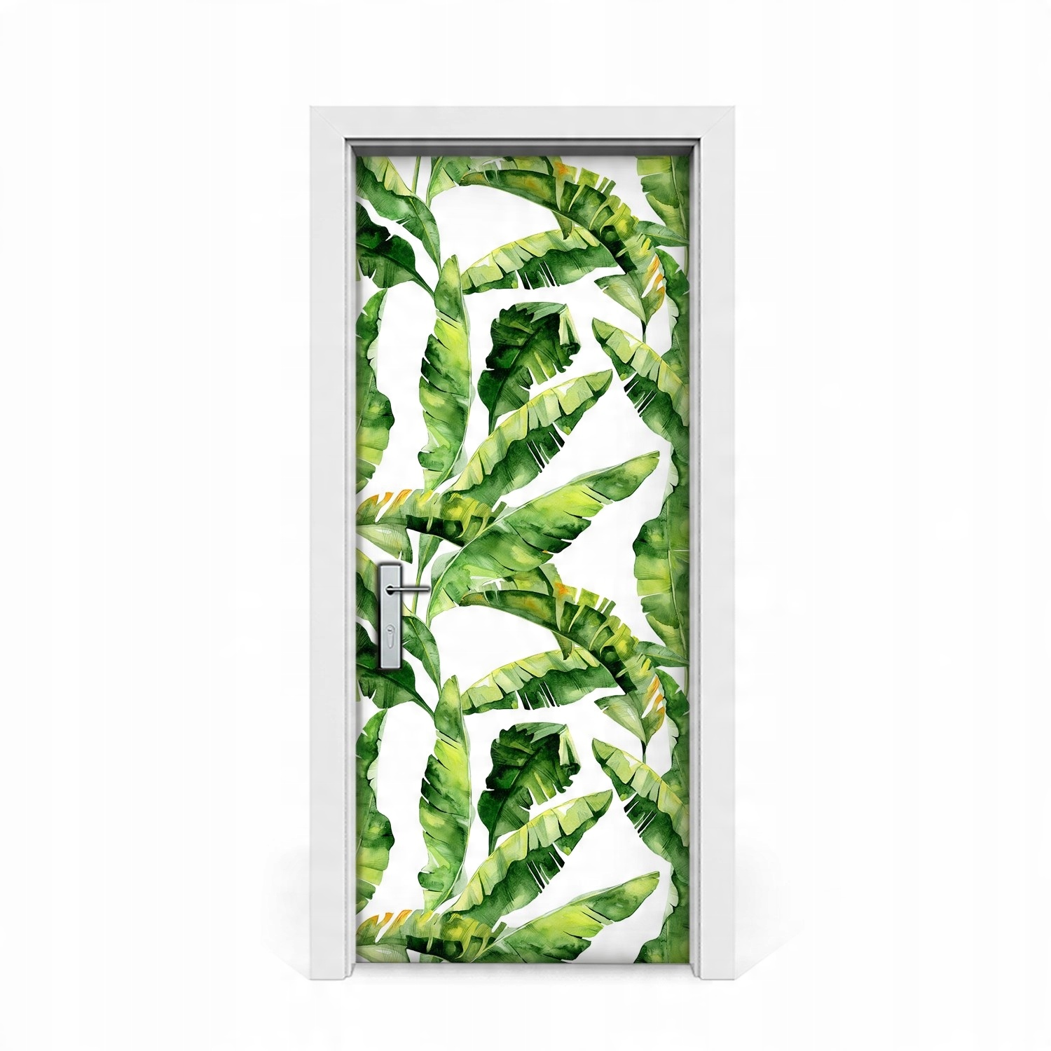 

Naklejka na drzwi Zielone liście bananowca 85x205