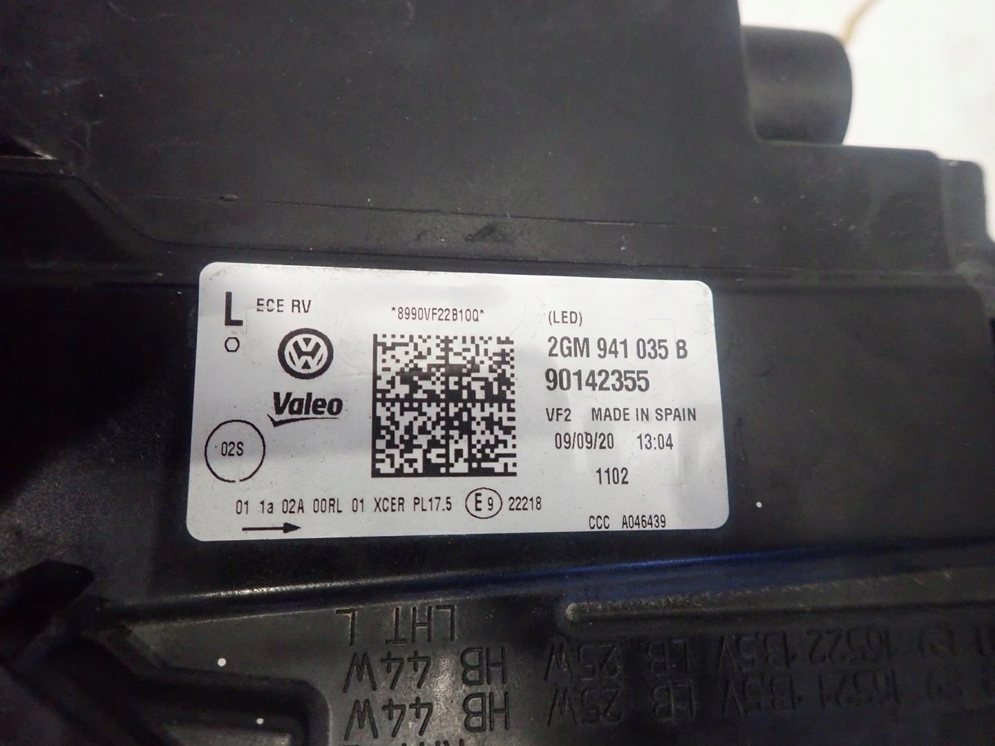 light front left VW T-CROSS 2018- FULL LED