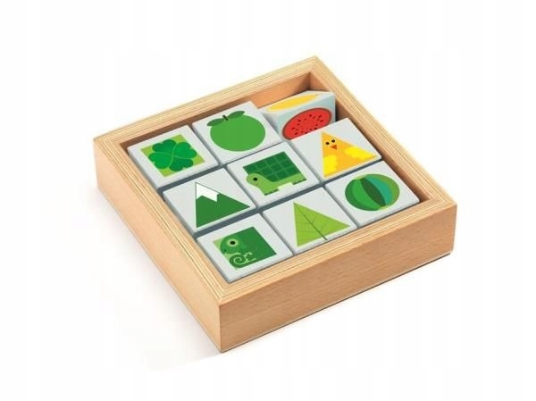 KLOCKI DREWNIANE SORTER KOLORY KSZTAŁTY DJECO