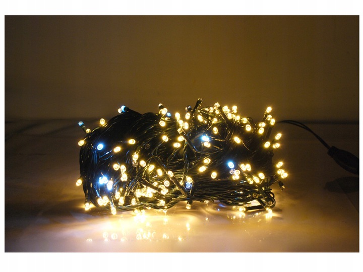 LAMPKI CHOINKOWE BIAŁE CIEPŁE 200 LED FLASH 15m Zastosowanie na zewnątrz