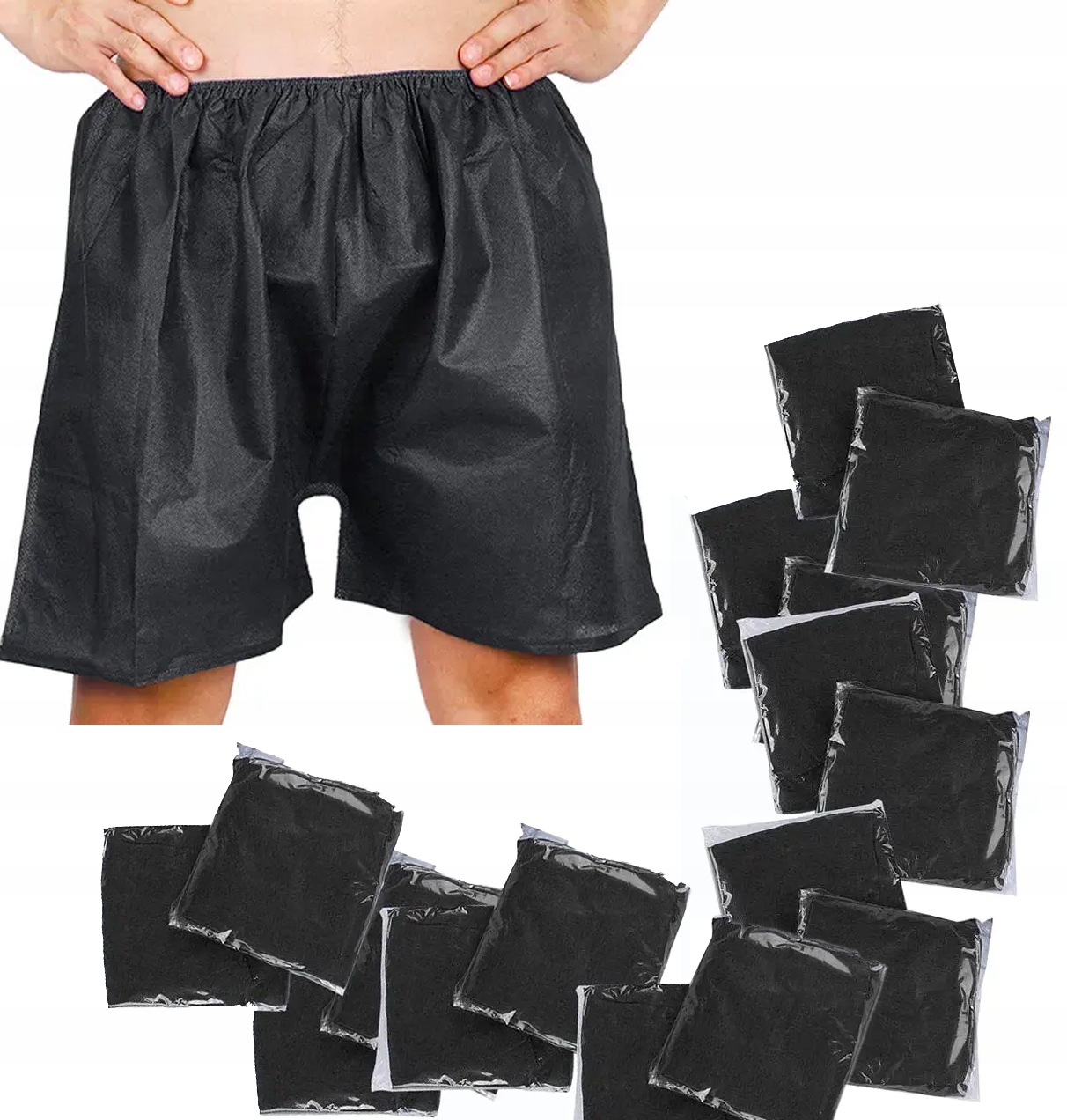 50 Ks. Boxerky Na Jedno Použití kosmetické kraťasy Na Gumičce, pánské šortky