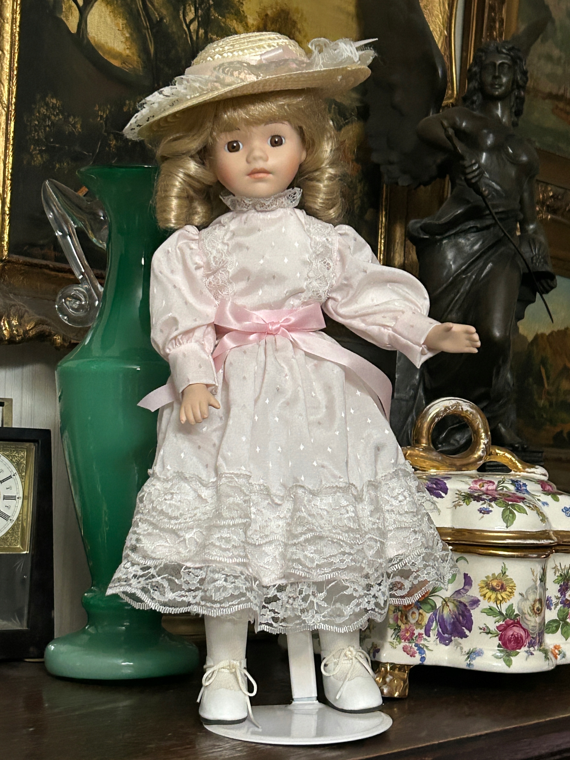 JESSICA LALKA KOLEKCJONERSKA PORCELANOWA SYGNOWANA NUMEROWANA 40CM